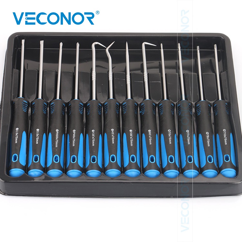 Micro Screwdriver Kit - 12 قطعة هوك النفط ختم الوقود