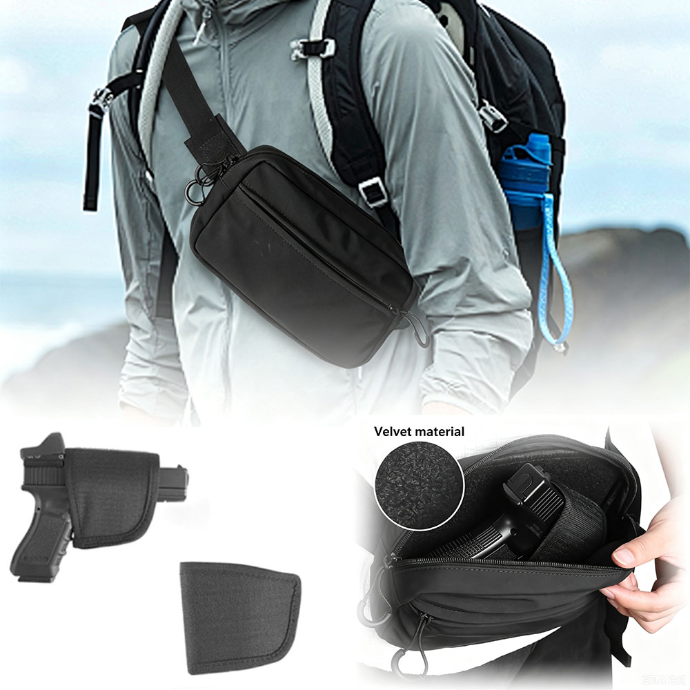 Edc Carry Bag For Pistol - حقيبة خصر تكتيكية مخفية للحمل مع