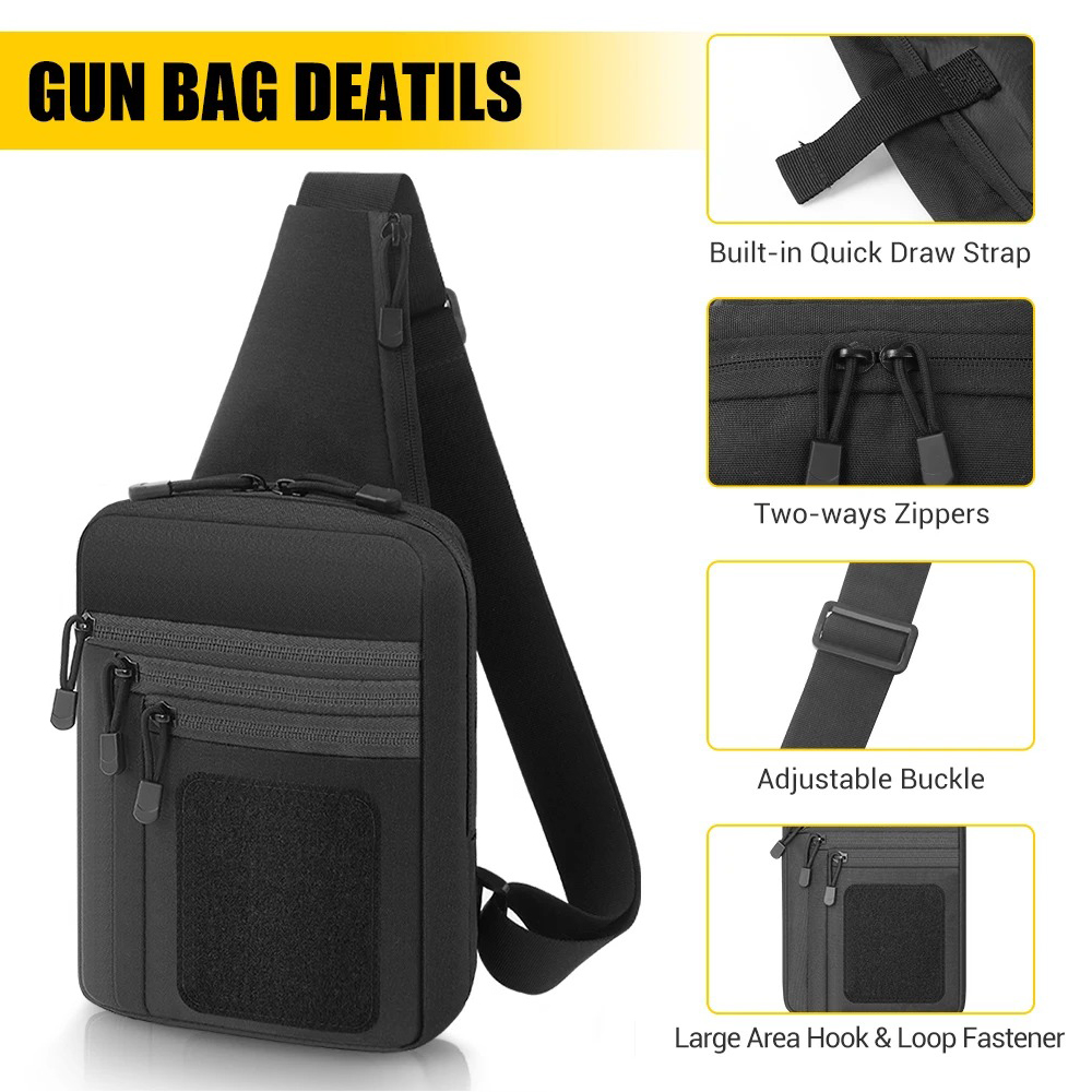 حقيبة صدرية مخفية لحمل المسدس، - مراجعة Edc Carry Bag For Pistol وسعره