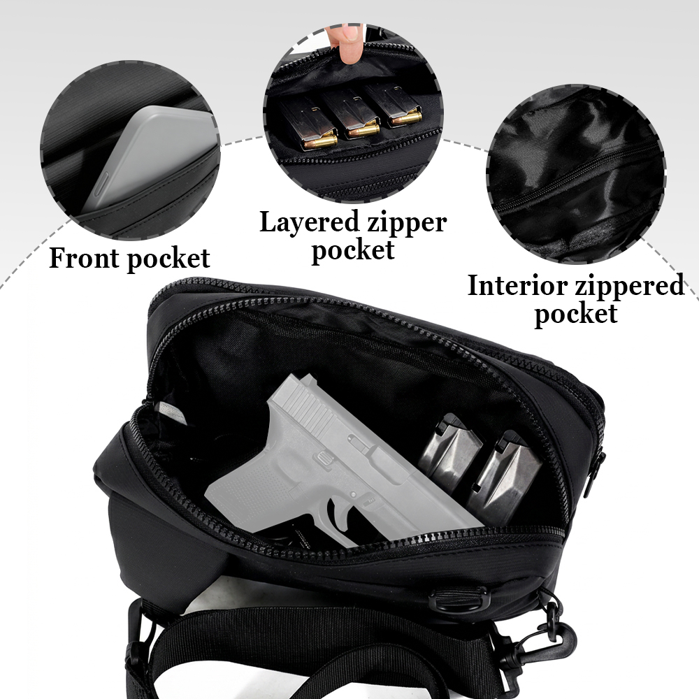 حقيبة مسدس تكتيكية للحمل المخف - مراجعة Edc Carry Backpack وسعره