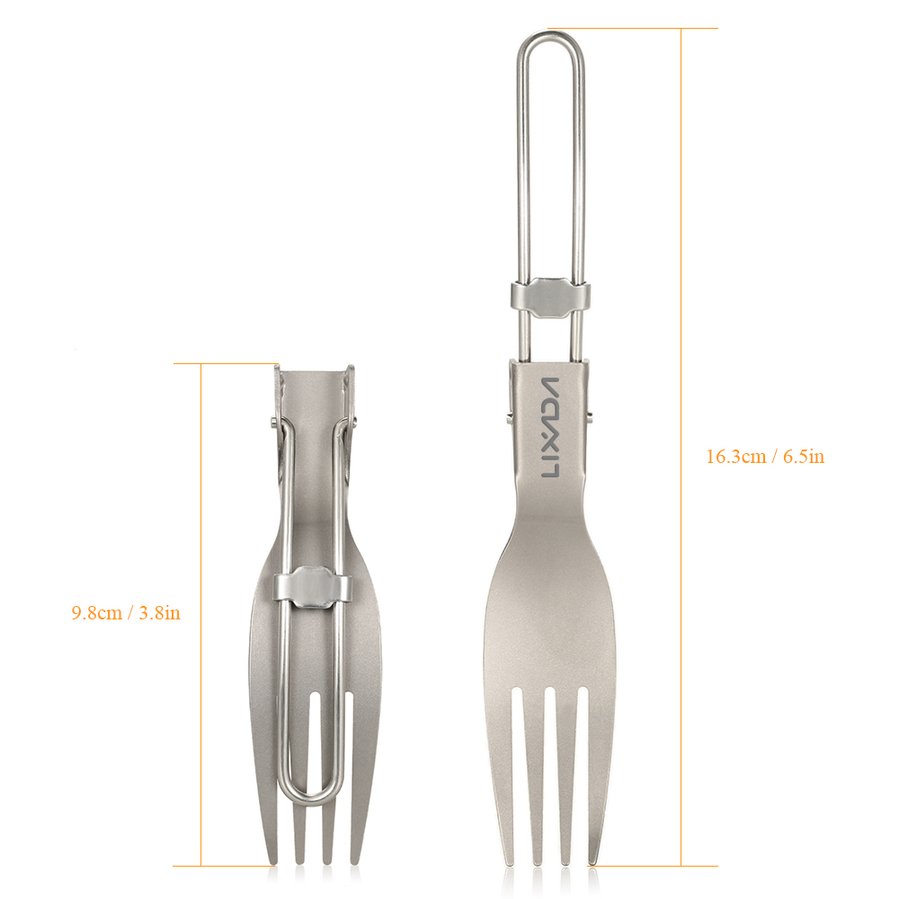 Lixada التيتانيوم للطي شوكة خف - مراجعة Edc Everyday Carry Knives وسعره