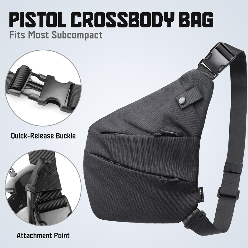 حقيبة حمل بندقية تكتيكية مخفية - مراجعة Edc Carry Bag For Pistol وسعره
