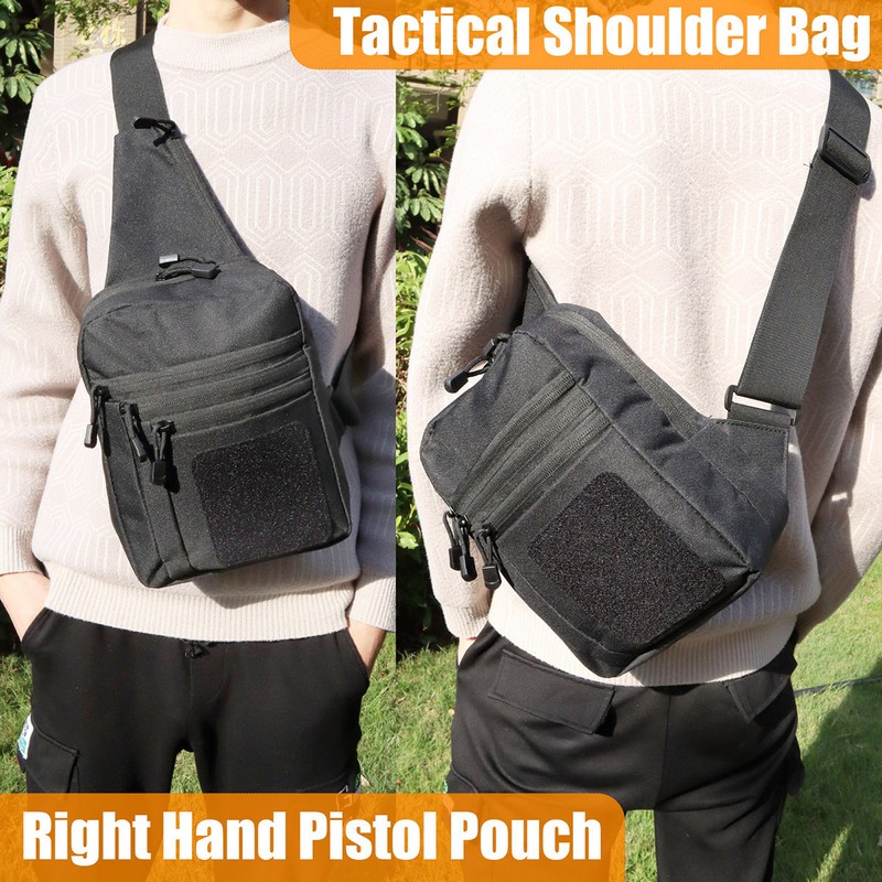 جديد التكتيكية حقيبة صدر للرجا - مراجعة Edc Carry Bag For Pistol وسعره