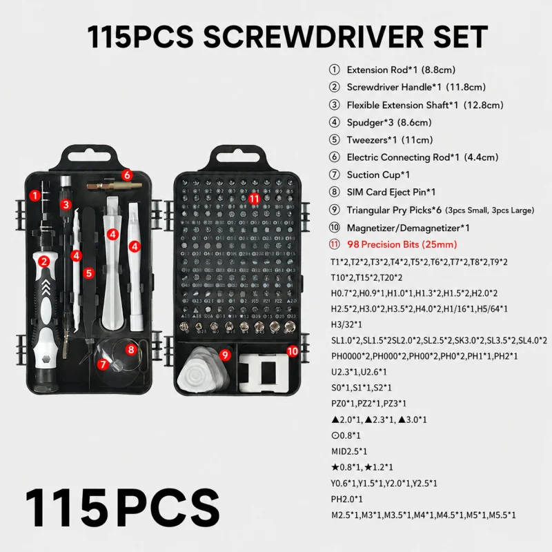 مجموعة مفكات مغناطيسية محمولة  - مراجعة Micro Screwdriver Kit وسعره